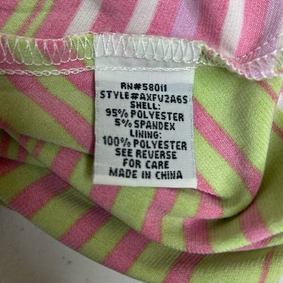 Sangria Women Size 6 Striped Sleeveless Maxi Dress Coloful Summer Vaca Beach - Picture 8 of 12